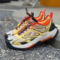 Кроссовки треккинговые Li-Ning Yijie 2.0 V2 желто-лаймовые с ярко-оранжевым воротником и шнуром фото