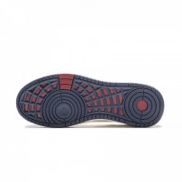 Кроссовки Li-Ning Soft молочно-белые с двухцветным контурным логотипом и темно-синей подошвой фото