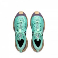 Кроссовки треккинговые Li-Ning CF Pro V1 мятно-зеленые с темно-лиловым основанием и карамельной подошвой фото