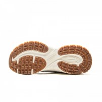 Кроссовки Li-Ning Star Ring серебристо-серые с бордовым воротником и карамельной gum-подошвой фото