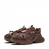 Кроссовки Li-Ning Y2K Interstellar тотально-шоколадные с диалом BOA и перекрестным бандажом фото