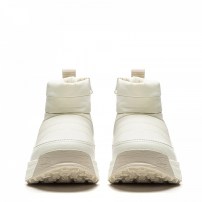Ботинки зимние Li-Ning Ice Loc кремово-белые с пуховым голенищем и подошвой ICE ROC фото