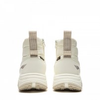 Ботинки зимние Li-Ning Ice Loc кремово-белые с пуховым голенищем и подошвой ICE ROC фото