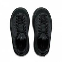 Кроссовки Li-Ning Cocoa тотально черные с фактурным стеганым верхом и лаговой платформой фото