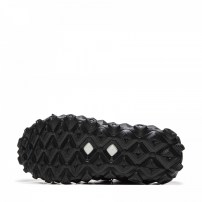 Кроссовки Li-Ning Puff Platform тотально черные с пуховым стеганым верхом и зигзаг-платформой фото