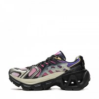 Кроссовки Li-Ning ACE 3.0 черные с розово-лиловой сотовой сеткой и голографическими вставками фото