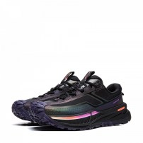 Кроссовки Li-Ning CF Tracing 2 черные с радужной подошвой COUNTERFLOW и фиолетовой HEXLOC фото