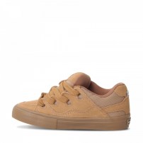 Кеды Ollie Skate Bake карамельные замшевые монохром с gum-подошвой и широкими шнурками фото