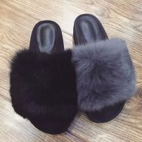 Женские тапочки с мехом фото