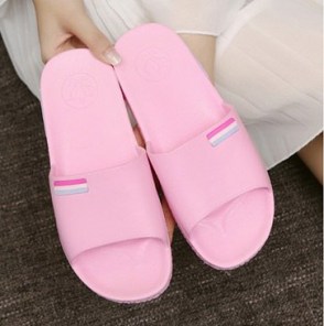 Летние однотонные шлепки фото