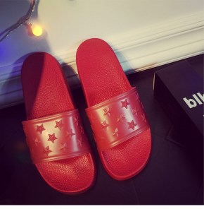 Однотонные тапочки со звездами фото