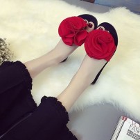 Женские тапочки с большим цветком фото