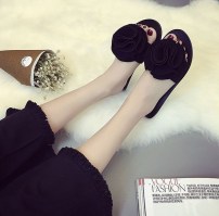 Женские тапочки с большим цветком фото