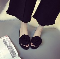 Женские тапочки с большим цветком фото