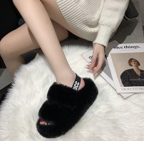 Мягкие тапочки женские с пышного меха фото