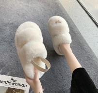 Мягкие тапочки женские с пышного меха фото
