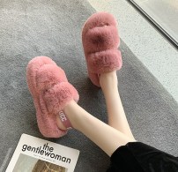 Мягкие тапочки женские с пышного меха фото