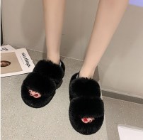 Мягкие тапочки женские с пышного меха фото