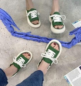 Тапочки летние женские со шнурками фото