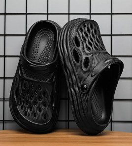 Удобные тапочки сабо из пены полу закрытые фото