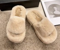 Теплые тапочки высокие с мехом фото