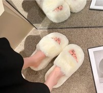 Теплые тапочки высокие с мехом фото