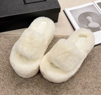 Теплые тапочки высокие с мехом фото