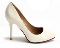 Классические удобные женские лодочки в лаковых цветах фото