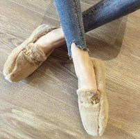 Теплые мокасины меховые для девушек фото