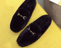 Теплые мокасины меховые для девушек фото