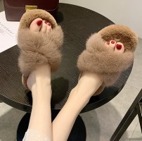 Меховые тапочки женские фото