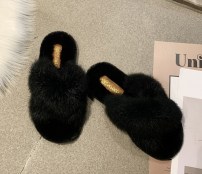 Меховые тапочки женские фото