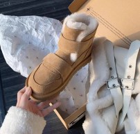 Женские ботинки валенки зимние на липучках фото
