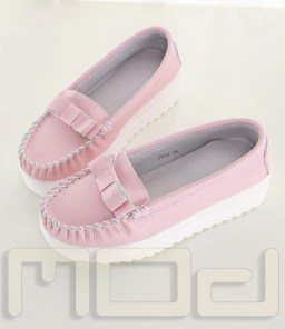 Женские балетки на высокой подошве фото