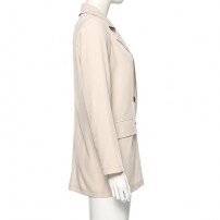 Женский молочные пиджак средней длины фото