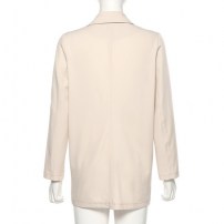 Женский молочные пиджак средней длины фото