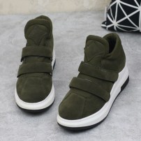 Кроссовки женские высокие с необычно шнуровкой на платформе фото