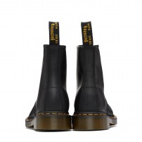 Ботинки Dr. Martens 1460 черные из жирной кожи Greasy с восковым блеском фото