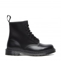 Ботинки Dr. Martens 1460 Mono полностью черные монохромные без желтых акцентов