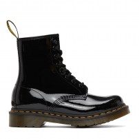 Ботинки Dr. Martens 1460 черные лаковые Patent с зеркальным глянцевым блеском