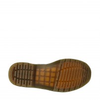 Сапоги Dr. Martens 1914 черные высокие 14-дырочные из гладкой кожи с желтой строчкой фото
