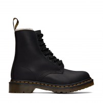 Ботинки Dr. Martens 1460 Serena черные с меховой подкладкой из матовой кожи Wyoming
