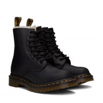 Ботинки Dr. Martens 1460 Serena черные с меховой подкладкой из матовой кожи Wyoming фото