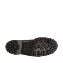 Ботинки Dr. Martens Jadon Zip Fur черные платформа с белой меховой подкладкой и молнией фото