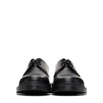 Туфли Dr. Martens 1461 Mono полностью черные монохромные без желтых акцентов фото