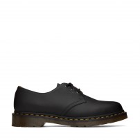 Туфли Dr. Martens 1461 черные из мягкой кожи Nappa с желтой строчкой