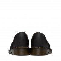 Туфли Dr. Martens 1461 черные из мягкой кожи Nappa с желтой строчкой фото