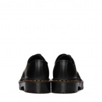Туфли Dr. Martens 1461 Bex черные 3-дырочные на толстой платформе Bex с желтой строчкой фото