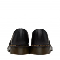 Туфли Dr. Martens 1461 Vegan черные веганские 3-дырочные с желтой строчкой фото