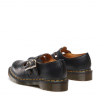 Туфли Dr. Martens 8065 Mary Jane черные с двумя пряжками и перфорированным мысом фото
